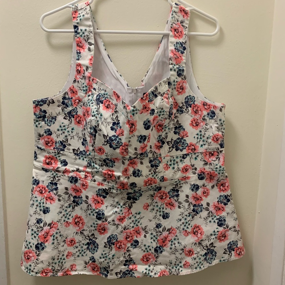 Cute floral tank top